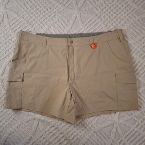 World Wide Sportsman Womens Plus Size 18 Cargo Shorts Khaki Tan UPF 50+ NWT